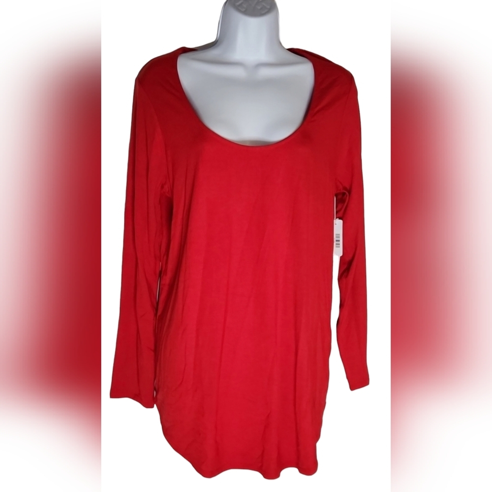 Minimalist Red Cosy Longsleeve Top NWT